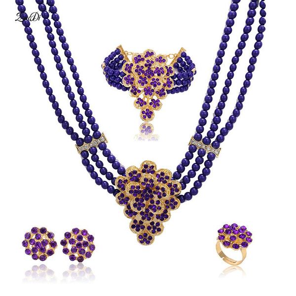 earrings & necklace grace african jewelry sets gold color nigerian wedding for women crystal bridal set accessories, Silver
earrings & necklace grace african jewelry sets gold color nigerian wedding for women crystal bridal set accessories, Silver