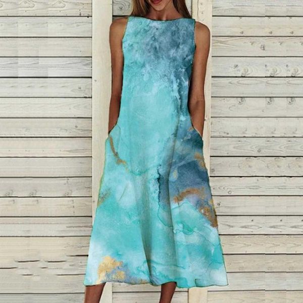 casual dresses summer floral print dress women a-line party round neck tank sleeveless long elegant loose pocket, Black;gray
casual dresses summer floral print dress women a-line party round neck tank sleeveless long elegant loose pocket, Black;gray