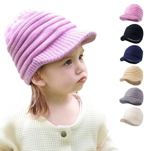 caps & hats winter knitted baby hat boy girl outdoor baseball warm thicken plush sun wide brim beanie toddler kids cap, Yellow
caps & hats winter knitted baby hat boy girl outdoor baseball warm thicken plush sun wide brim beanie toddler kids cap, Yellow