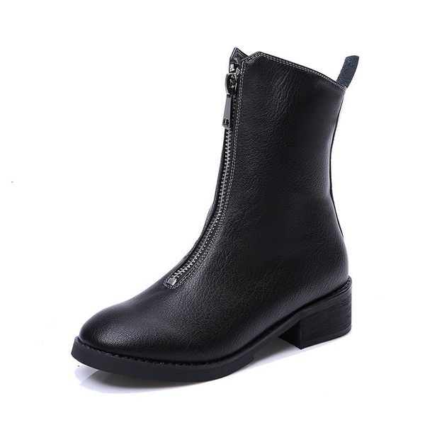 boots women platform front zipper ankle for 2021 fashion chunky heels winter shoes woman botas mujer, Black
boots women platform front zipper ankle for 2021 fashion chunky heels winter shoes woman botas mujer, Black