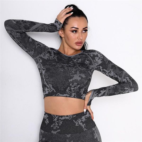 yoga outfit women ribbed gym training push up workout long sleeve female clothing fashion tight fitness running camouflage breathable
yoga outfit women ribbed gym training push up workout long sleeve female clothing fashion tight fitness running camouflage breathable
