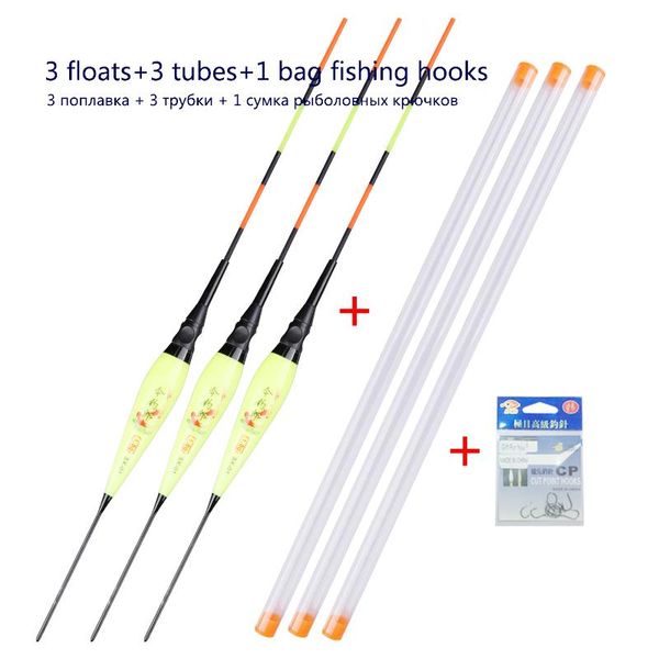 fishing accessories 3pcs/lot luminous floats+3pcs float tubes+1 bag hooks nano night boya fresh water flotador carp tackles
fishing accessories 3pcs/lot luminous floats+3pcs float tubes+1 bag hooks nano night boya fresh water flotador carp tackles