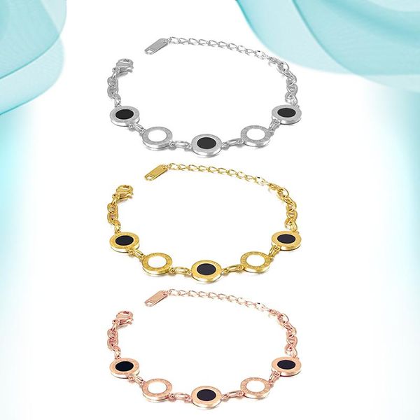 charm bracelets 2021 women's roman numerals round pie black and white shell bracelet all match accessories for friendship, Golden;silver
charm bracelets 2021 women's roman numerals round pie black and white shell bracelet all match accessories for friendship, Golden;silver