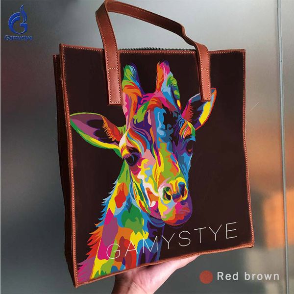 hand paint painted graffiti art beautiful giraffe printed genuine leather shoulder bag retro crossbody bag large capacity bags, Black;red
hand paint painted graffiti art beautiful giraffe printed genuine leather shoulder bag retro crossbody bag large capacity bags, Black;red