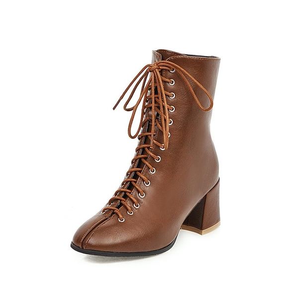 boots products in autumn and winter of 2021 fashion square head thick heel high 33-48 size lace up women's, Black
boots products in autumn and winter of 2021 fashion square head thick heel high 33-48 size lace up women's, Black