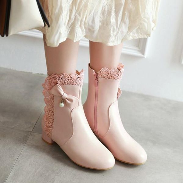boots pxelena sweet lolita girls ankle lace ruffles bow tie beads low heels bride women wedding shoes white pink autumn winter, Black
boots pxelena sweet lolita girls ankle lace ruffles bow tie beads low heels bride women wedding shoes white pink autumn winter, Black