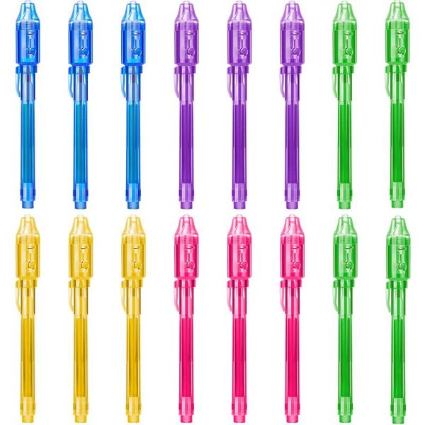 highlighters 16 pcs invisible disappearing magic pen marking secret information with uv light fun activity suitable for children's part, Black;red
highlighters 16 pcs invisible disappearing magic pen marking secret information with uv light fun activity suitable for children's part, Black;red