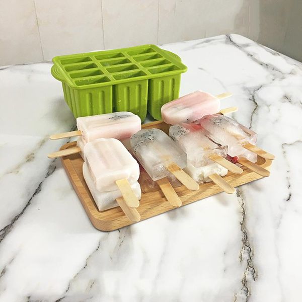 baking moulds ice cream silicone mold popsicle with 50 sticks 12 holes silica gel mould tray puck
baking moulds ice cream silicone mold popsicle with 50 sticks 12 holes silica gel mould tray puck