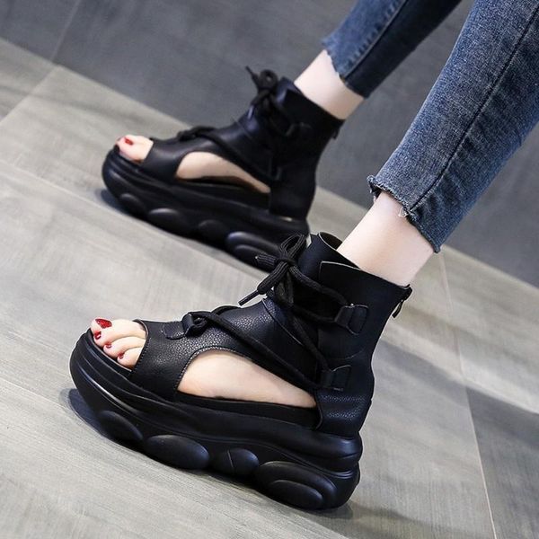 sandals trifle thick-soled net red female high-heeled 2021 summer slope with increased hollow roman shoes for women, Black
sandals trifle thick-soled net red female high-heeled 2021 summer slope with increased hollow roman shoes for women, Black