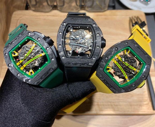 men's watch carbon fiber three needle series rubber belt hollow technology original imported mechanical movement crystal glass 43mm, Slivery;brown
men's watch carbon fiber three needle series rubber belt hollow technology original imported mechanical movement crystal glass 43mm, Slivery;brown