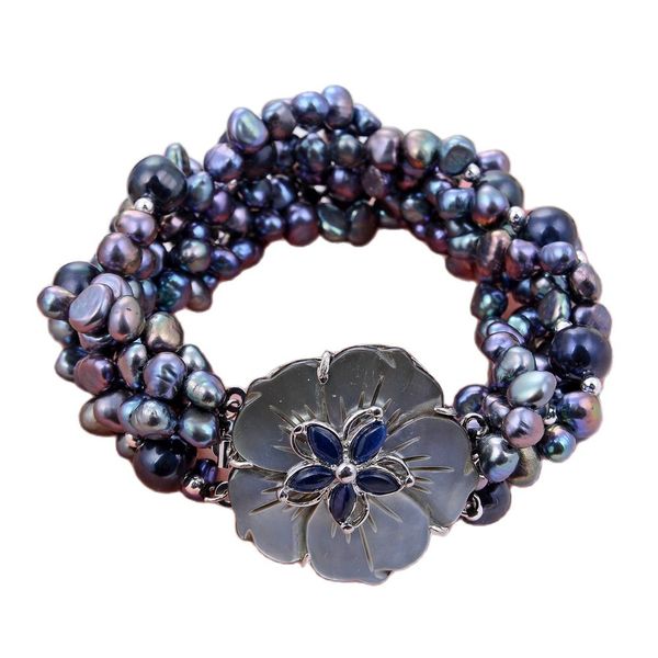 guaiguai jewelry natural pearl 6 rows natural black baroque pearl bracelet for women real lady fashion jewellry
guaiguai jewelry natural pearl 6 rows natural black baroque pearl bracelet for women real lady fashion jewellry
