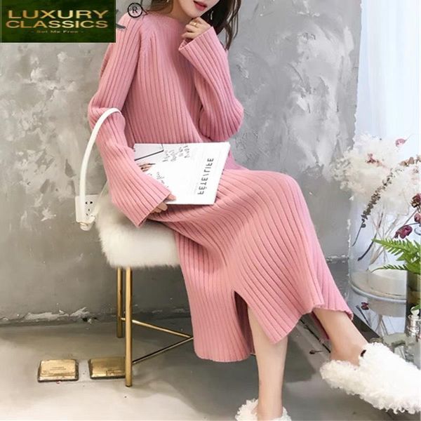 women's sweaters fashion pink sweater dress long korean pullover women autumn winter clothes 2021 o-neck pull femme 5, White;black
women's sweaters fashion pink sweater dress long korean pullover women autumn winter clothes 2021 o-neck pull femme 5, White;black
