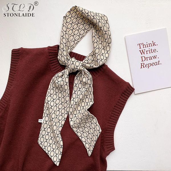 2021 NEW Spring Small Imitation Silk Neck Scarf For Ladies Classy Chic Striped Plaid Letters Women's Tie Scarves Magic Scars, Blue;gray
2021 NEW Spring Small Imitation Silk Neck Scarf For Ladies Classy Chic Striped Plaid Letters Women's Tie Scarves Magic Scars, Blue;gray