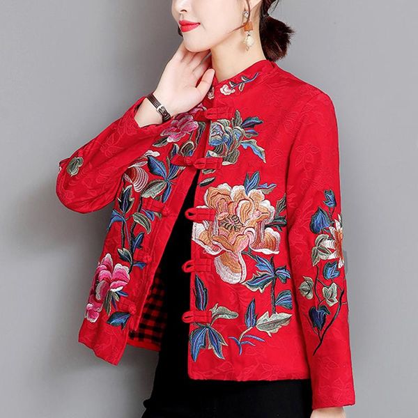 women's jackets chinese style embroidered long sleeve jacket autumn and winter 2021 single breasted button short coat 2xl, Black;brown
women's jackets chinese style embroidered long sleeve jacket autumn and winter 2021 single breasted button short coat 2xl, Black;brown