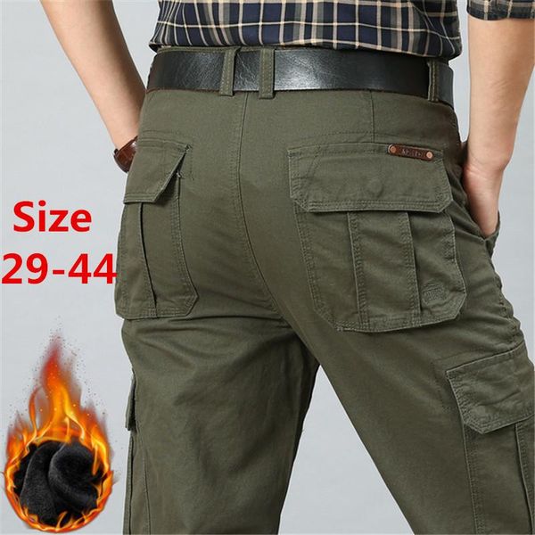 outdoor sports camping warm fleece trousers mens multi-pocket tactical baggy cotton long pants plus size 29-44, Black;green
outdoor sports camping warm fleece trousers mens multi-pocket tactical baggy cotton long pants plus size 29-44, Black;green