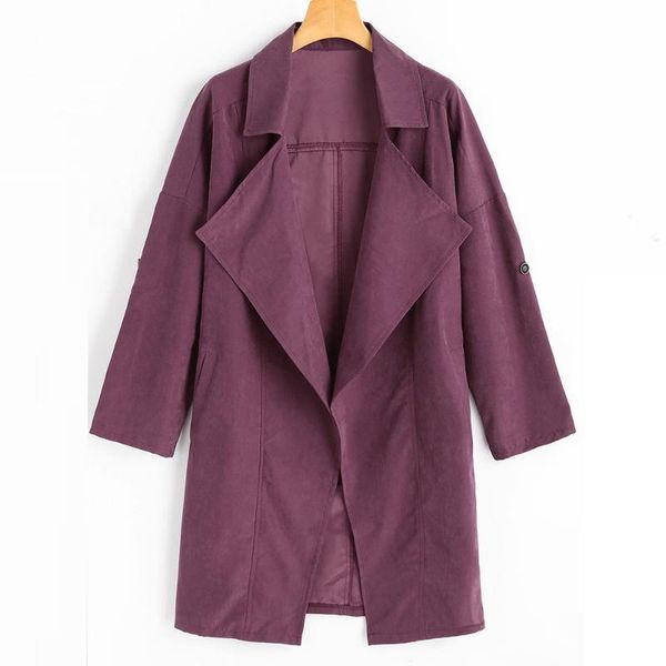 women's trench coats 2021 spring fashion manteau femme women loose long sleeve solid coat jacket windbreaker parka outwear purple, Tan;black
women's trench coats 2021 spring fashion manteau femme women loose long sleeve solid coat jacket windbreaker parka outwear purple, Tan;black