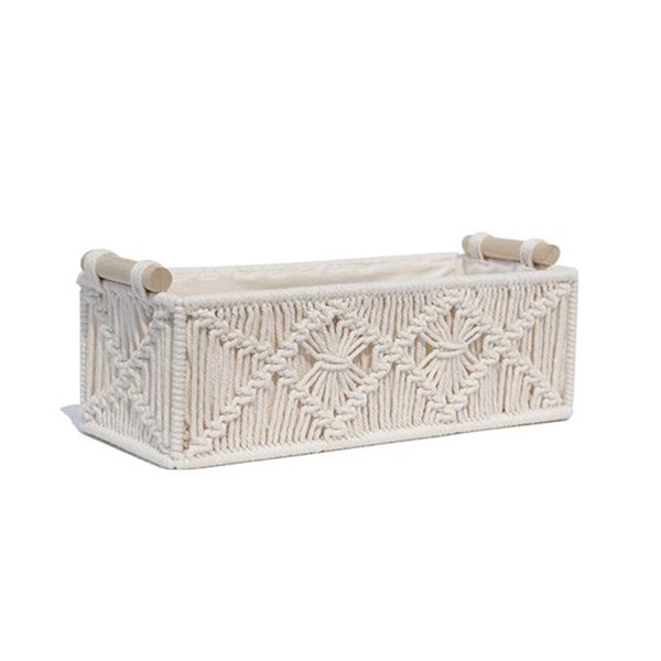 storage baskets cotton rope woven basket rectangle macrame holder sundries candy organizer bin pography prop home deskdecor
storage baskets cotton rope woven basket rectangle macrame holder sundries candy organizer bin pography prop home deskdecor