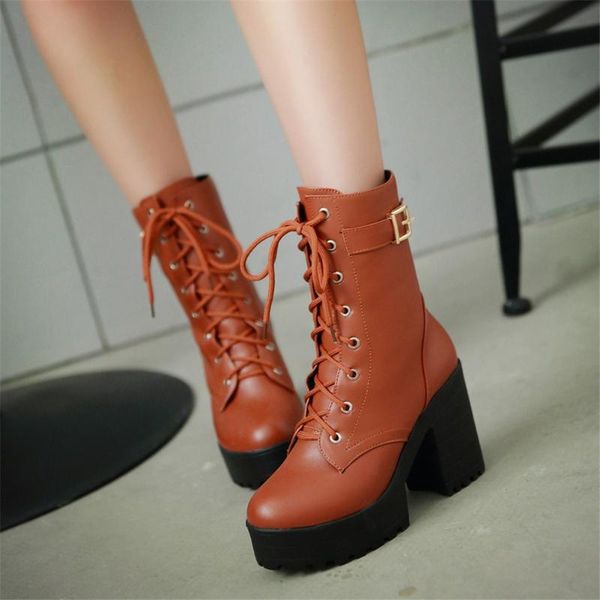 boots ribetrini dropship 34-43 platform ankle women lace-up motorcycle booties ladies high heels shoes woman, Black
boots ribetrini dropship 34-43 platform ankle women lace-up motorcycle booties ladies high heels shoes woman, Black