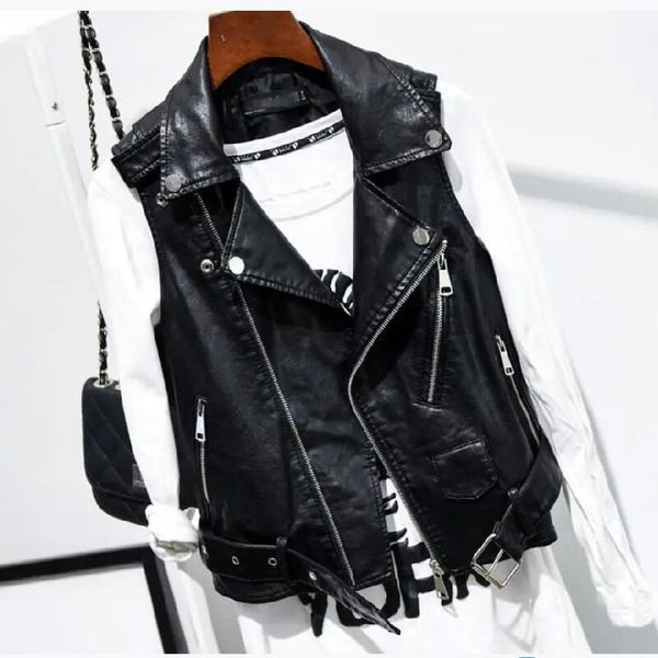women's leather & faux motorcycle vest women clothing 2021 autumn vests short slim lady outerwear black
women's leather & faux motorcycle vest women clothing 2021 autumn vests short slim lady outerwear black