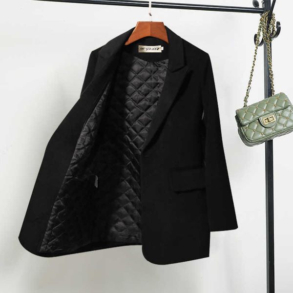 ladies suit jacket female office blazer autumn and winter casual thick long-sleeved woolen coat 210527, White;black
ladies suit jacket female office blazer autumn and winter casual thick long-sleeved woolen coat 210527, White;black