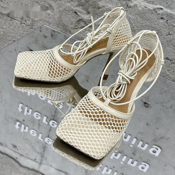 sandals 2021 yellow mesh pumps female square toe high heel lace up cross-tied stiletto hollow dress shoes, Black
sandals 2021 yellow mesh pumps female square toe high heel lace up cross-tied stiletto hollow dress shoes, Black