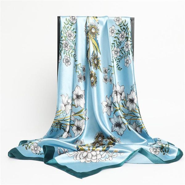 scarves 2021 summer print satin square scarf for women neckerchief female silk shawl foulard hijab headband wraps hair bands bandana, Blue;gray
scarves 2021 summer print satin square scarf for women neckerchief female silk shawl foulard hijab headband wraps hair bands bandana, Blue;gray