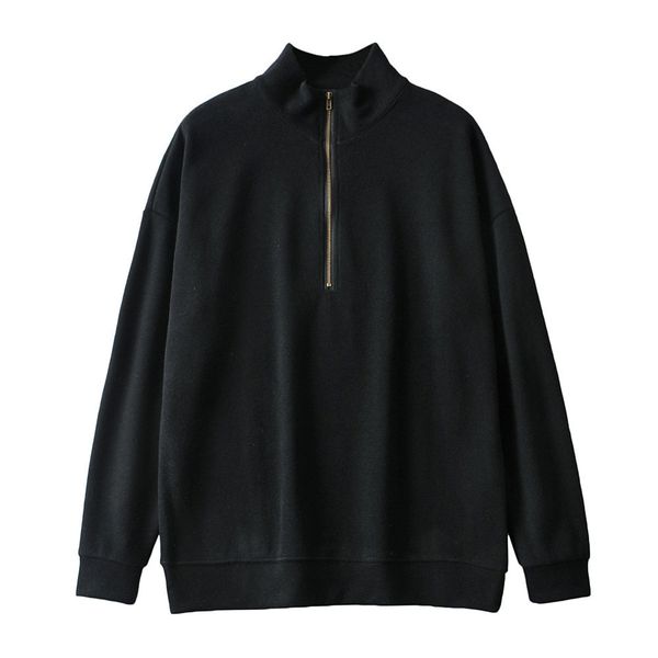 2021 new fall female ins po street take the european and american wind sets loose half zip fleece etal, Black
2021 new fall female ins po street take the european and american wind sets loose half zip fleece etal, Black