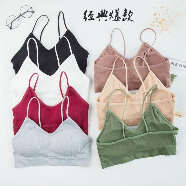 lingerie seamless vest sport sleep bra backless push up bralette brassiere women underwear girl sling exercise bustiers & corsets, Black;white
lingerie seamless vest sport sleep bra backless push up bralette brassiere women underwear girl sling exercise bustiers & corsets, Black;white