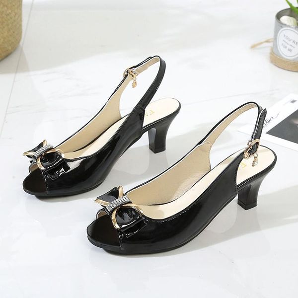 sandals women summer fashion women's 2021 solid color round head comfortable open toe rubber high heel shoes, Black
sandals women summer fashion women's 2021 solid color round head comfortable open toe rubber high heel shoes, Black