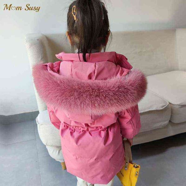 baby girl boy real fox fur collar hood thick winter child loose down jacket fur coat baby clothes spout 1-8y j220718, Blue;gray
baby girl boy real fox fur collar hood thick winter child loose down jacket fur coat baby clothes spout 1-8y j220718, Blue;gray