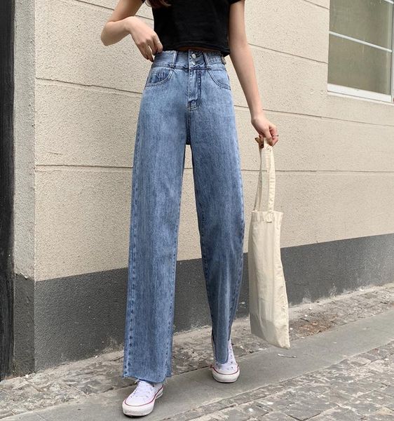 women's jeans real s cost-effective autumn high waist slimming, Blue