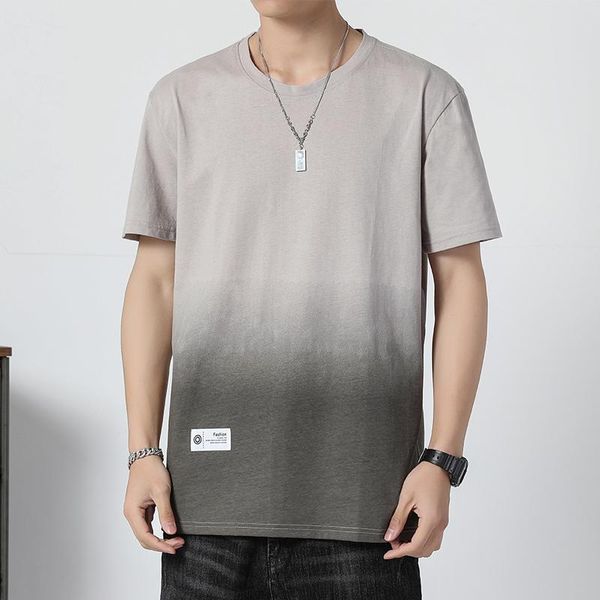 men's t-shirts 2021 summer short-sleeved t-shirt gradient color loose trend korean handsome fashion half sleeve, White;black
men's t-shirts 2021 summer short-sleeved t-shirt gradient color loose trend korean handsome fashion half sleeve, White;black