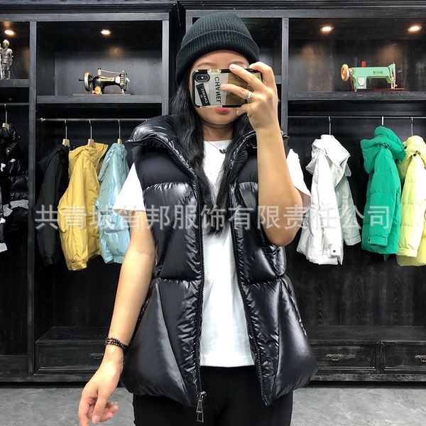 vests 2021 women's slim stand collar wearing vt thickened fashion color matching dign 90 white duck down, Black;white
vests 2021 women's slim stand collar wearing vt thickened fashion color matching dign 90 white duck down, Black;white