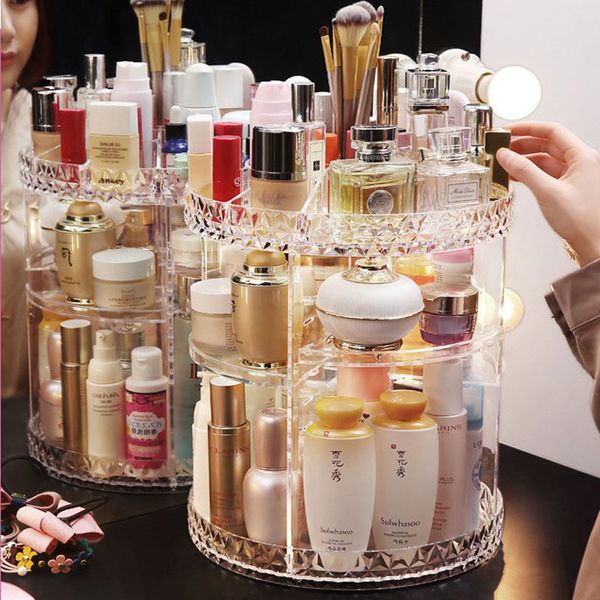 makeup organizer transparent storage box organizador maquiaje 360 degree rotation cosmetic storage rack pastic box assemby
makeup organizer transparent storage box organizador maquiaje 360 degree rotation cosmetic storage rack pastic box assemby