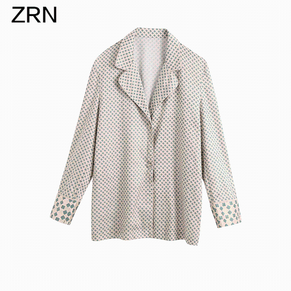 women's blouses & shirts women 2021 fashion vintage print casual blouse long sleeve notched collar loose femininas pajama shirt chic, White
women's blouses & shirts women 2021 fashion vintage print casual blouse long sleeve notched collar loose femininas pajama shirt chic, White