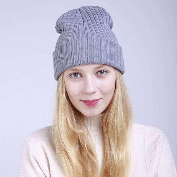 hat autumn and winter solid color straight stripe curled double layer warm women's knitting wool classic ski, Blue;gray
hat autumn and winter solid color straight stripe curled double layer warm women's knitting wool classic ski, Blue;gray