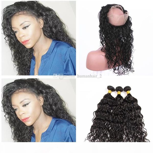 brazilian virgin human hair bundles 3pcs water wave hair weaving with 360 lace frontal closure wet and wavy hair extensions 4pcs lot, Black;brown
brazilian virgin human hair bundles 3pcs water wave hair weaving with 360 lace frontal closure wet and wavy hair extensions 4pcs lot, Black;brown