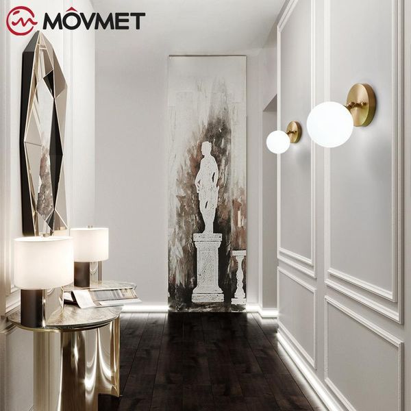 modern copper glass ball wall lights simple sconce led wall lamp for home bedroom living room corridor loft decor light fixtures
modern copper glass ball wall lights simple sconce led wall lamp for home bedroom living room corridor loft decor light fixtures