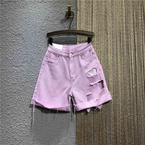 women's jeans s-xl women will see high-waisted straight waist at knee height preppy-style shorts ripped hole fine brim pants short femi, Blue
women's jeans s-xl women will see high-waisted straight waist at knee height preppy-style shorts ripped hole fine brim pants short femi, Blue