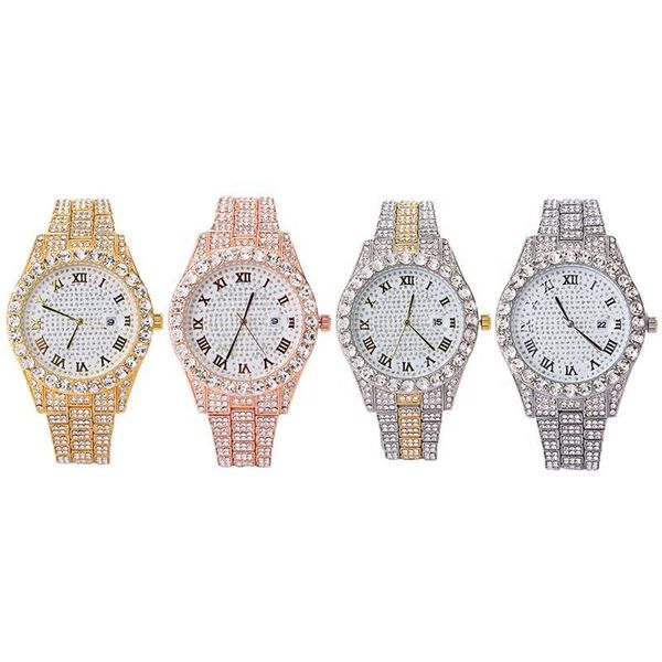wristwatches luxury shiny gold rhinestone watches bling hip hop fully diamonds iced out men uhr, Slivery;brown
wristwatches luxury shiny gold rhinestone watches bling hip hop fully diamonds iced out men uhr, Slivery;brown