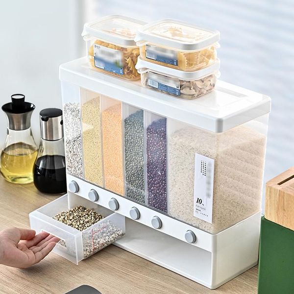 storage bottles & jars wall mounted rice dispenser separate cereal bucket moisture proof automatic rack sealed food box grain tank
storage bottles & jars wall mounted rice dispenser separate cereal bucket moisture proof automatic rack sealed food box grain tank