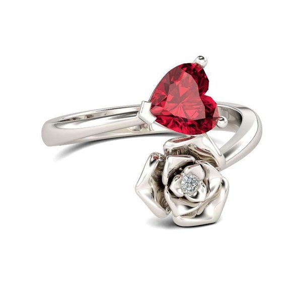 wedding rings cz jewelry inlaid red heart zircon statement silver color resizable for women engagement party gift trendy fashion, Slivery;golden
wedding rings cz jewelry inlaid red heart zircon statement silver color resizable for women engagement party gift trendy fashion, Slivery;golden