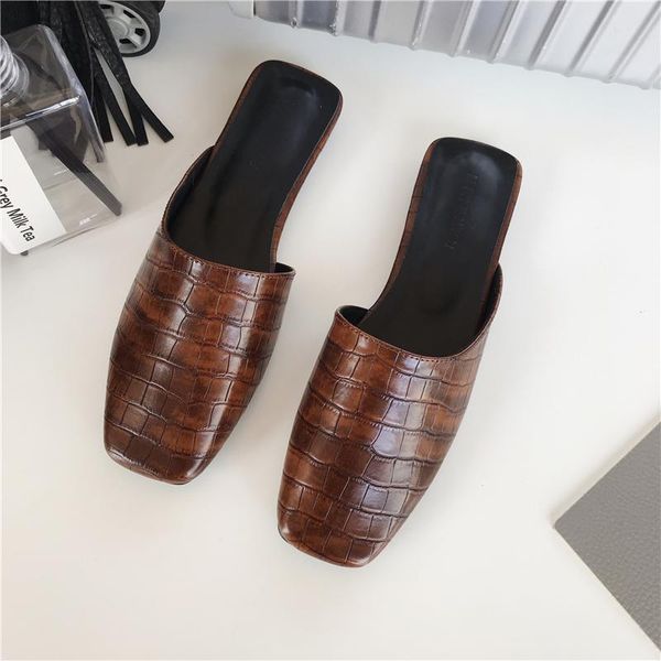 slippers 2021 spring women square toe slip on fashion snake printed flip flops flats shoes comfortable black/brown 39
slippers 2021 spring women square toe slip on fashion snake printed flip flops flats shoes comfortable black/brown 39