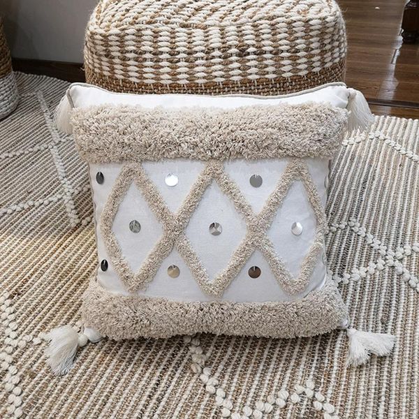 cushion/decorative pillow white canvas geometric cushion cover 45x45cm/30x50cm embroidery with sequin home decor tassels case
cushion/decorative pillow white canvas geometric cushion cover 45x45cm/30x50cm embroidery with sequin home decor tassels case