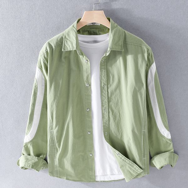 2021 100% cotton new brand long sleeve fashion casual green shirts for men trendy comfortable shirt male camisa chemise 6y95, White;black
2021 100% cotton new brand long sleeve fashion casual green shirts for men trendy comfortable shirt male camisa chemise 6y95, White;black