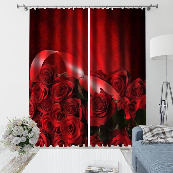 curtain & drapes custom red rose wedding curtains 3d window for living room bedroom customized size
curtain & drapes custom red rose wedding curtains 3d window for living room bedroom customized size