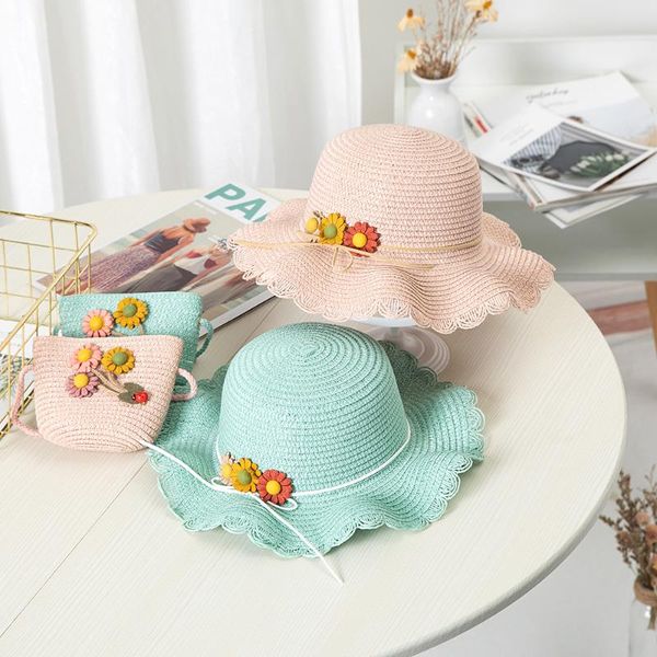 caps & hats baby girl summer hat children straw sun beauty floral spring cap beach visor bag two-piece sets, Yellow
caps & hats baby girl summer hat children straw sun beauty floral spring cap beach visor bag two-piece sets, Yellow