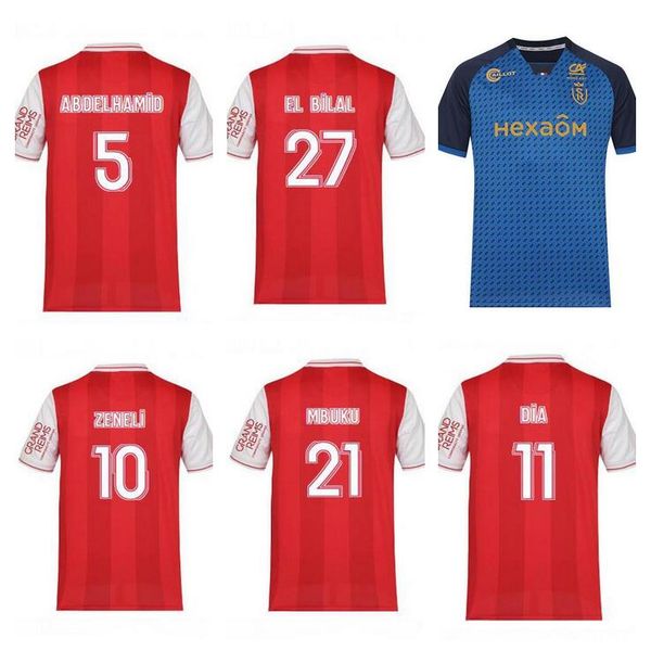 21 22 stade reims soccer jerseys home 10 zeneli 5 abdelhamid 11 dia mbuku 24 cafaro 27 el bilal jersey 2021 de red football shirts, Black;yellow
21 22 stade reims soccer jerseys home 10 zeneli 5 abdelhamid 11 dia mbuku 24 cafaro 27 el bilal jersey 2021 de red football shirts, Black;yellow