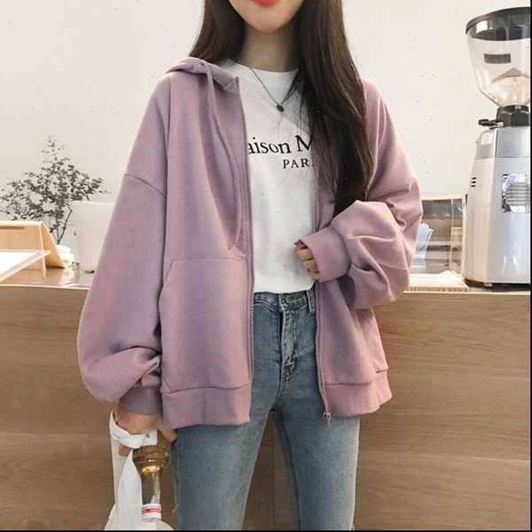 fashion women hooded sweatshirts zipper hoodies long sleeve girl pockets winter autumn solid color coats female, Black
fashion women hooded sweatshirts zipper hoodies long sleeve girl pockets winter autumn solid color coats female, Black