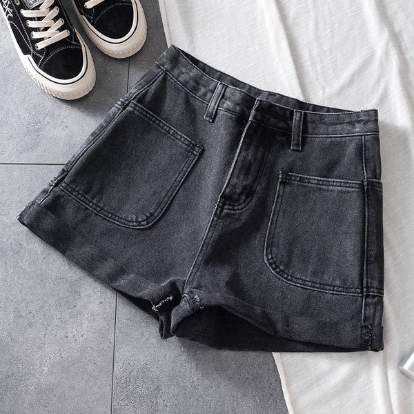 2021 new women streetwear high waist pocket wide leg blue denim summer casual female loose solid color jeans shorts 4nf6, White;black
2021 new women streetwear high waist pocket wide leg blue denim summer casual female loose solid color jeans shorts 4nf6, White;black